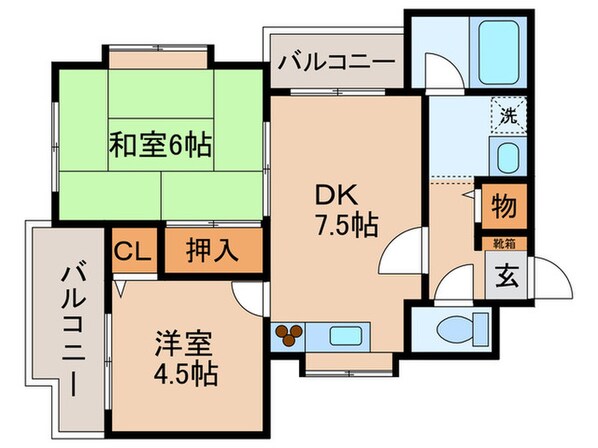 コラ－ル大倉山の物件間取画像